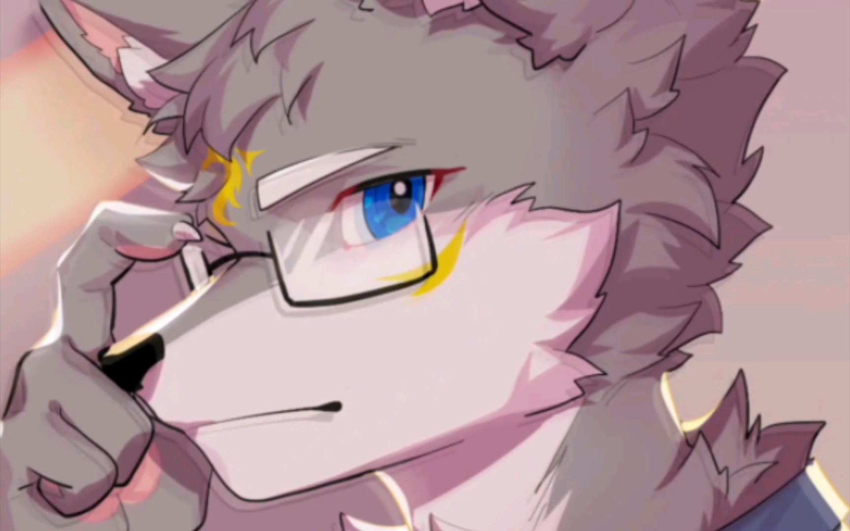 进来贴贴帅气白狼_哔哩哔哩_bilibili