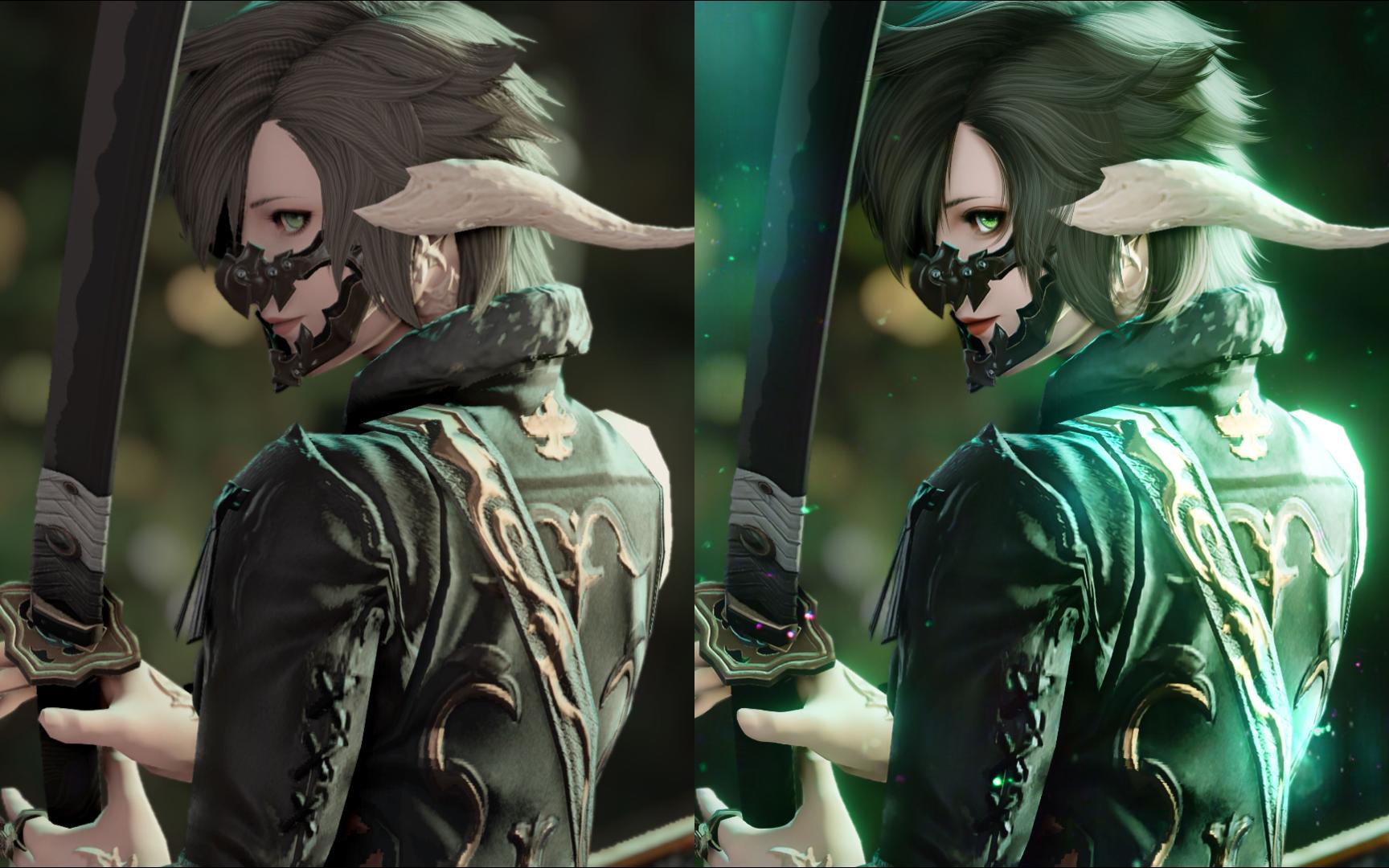 【ff14】粗孔雀绿 - 色彩 - 龙娘精修