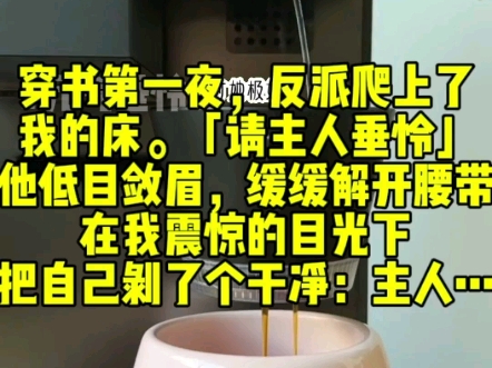 穿书第一夜,反派爬上了我的床:请主人垂怜!他低目敛眉,缓缓解开腰带.在我震惊的目光下把自己剥了个干净:主人……哔哩哔哩bilibili