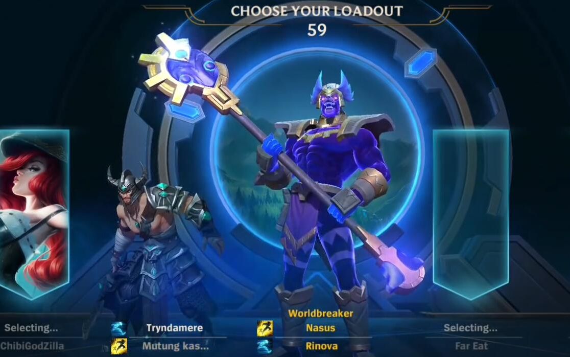 lol手游wildrift沙漠死神内瑟斯皮肤动画特效及对对战