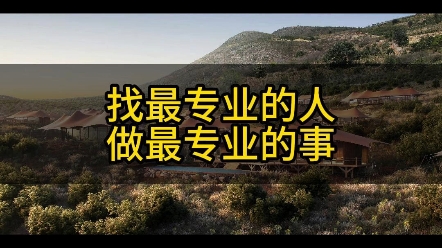 找最专业的人,做最专业的事