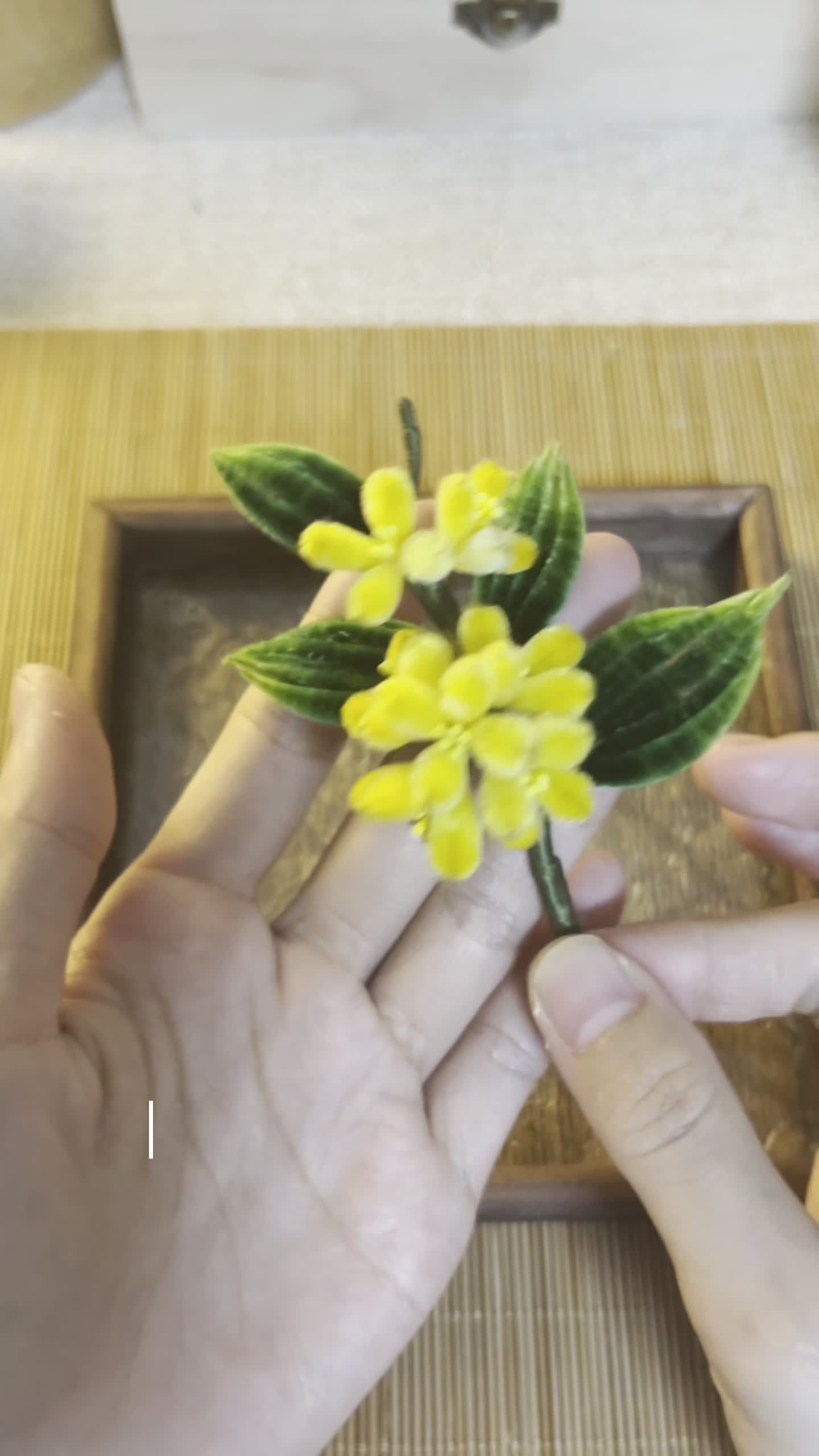 绒花:桂花制作过程