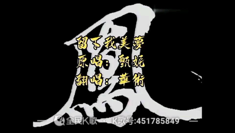 [图]【华术】留下我美梦（电视剧《陆小凤之凤舞九天》主题曲）