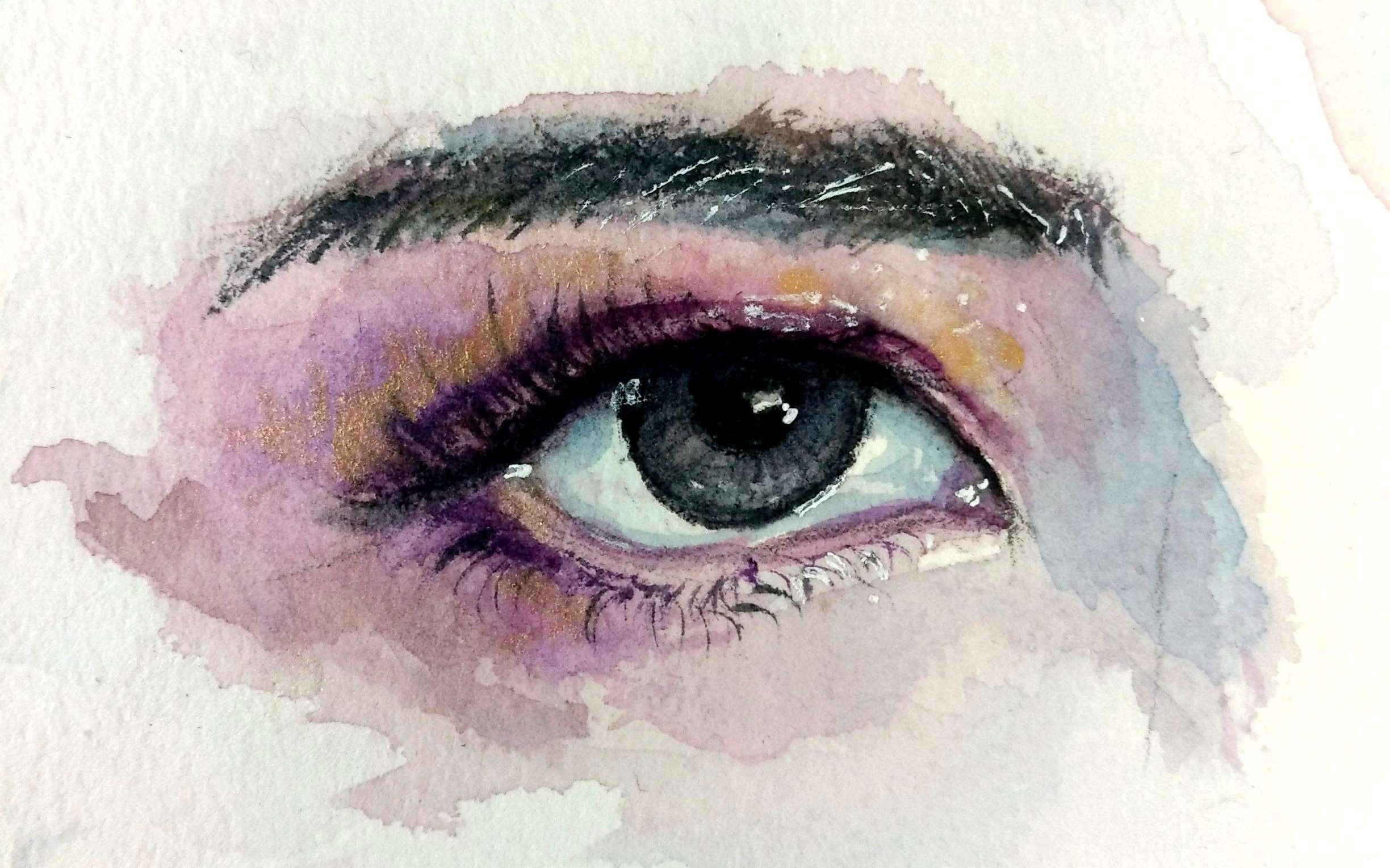 【水彩】眼睛2