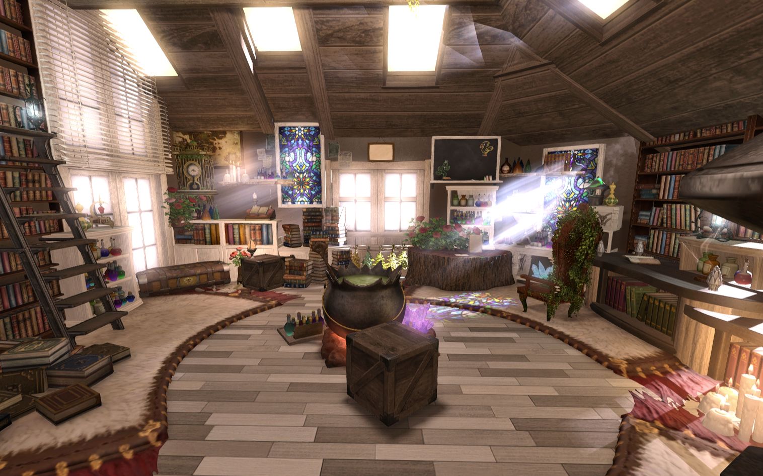 【ff14装修】s房不封层,森系炼金小屋