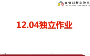 Download Video: 12.04独立作业讲评