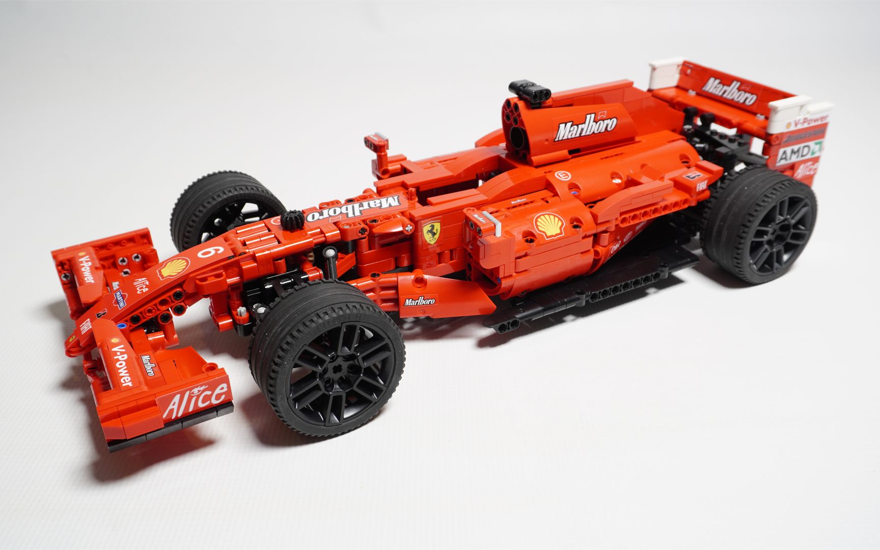 机械版 8386 法拉利f1 f2007 1:10 lego乐高 technic科技/机械 moc