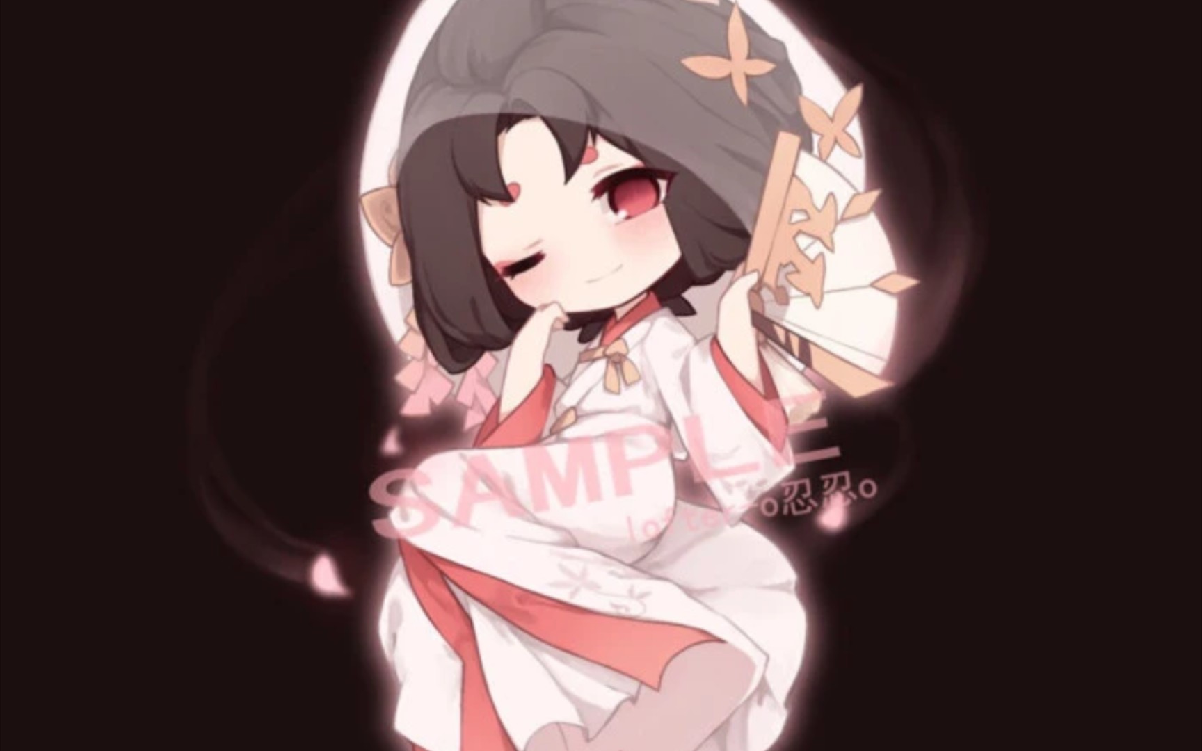 第五人格红蝶白无垢马克笔手绘