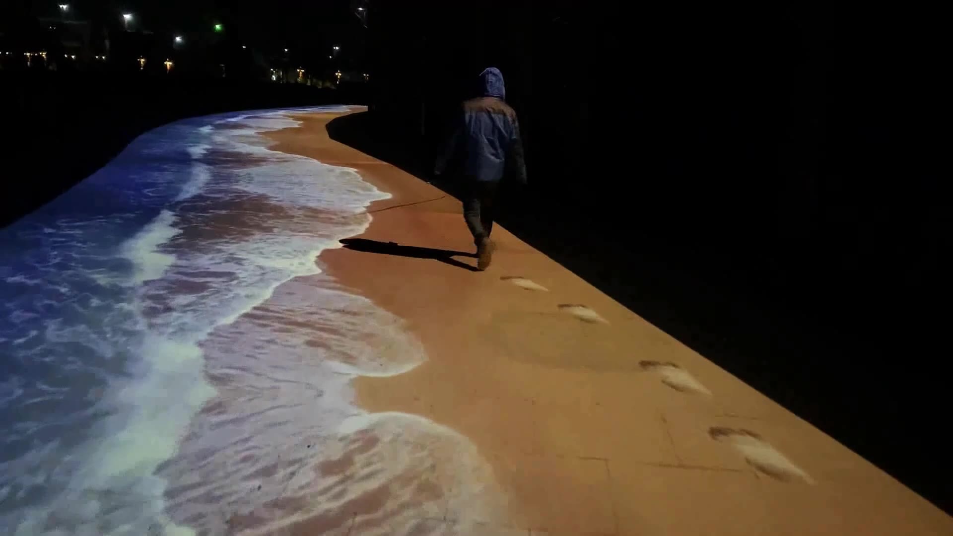 互动海浪,水波互动,地面互动海浪.自适应互动水波纹,海浪互动方案