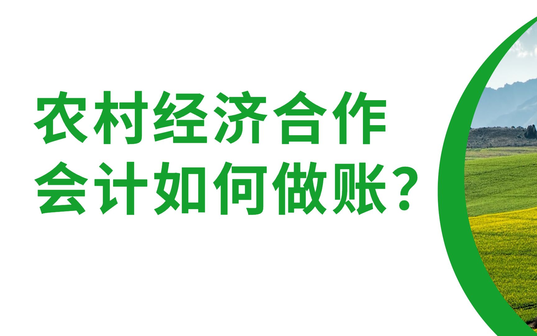 农村经济合作会计如何做账哔哩哔哩bilibili