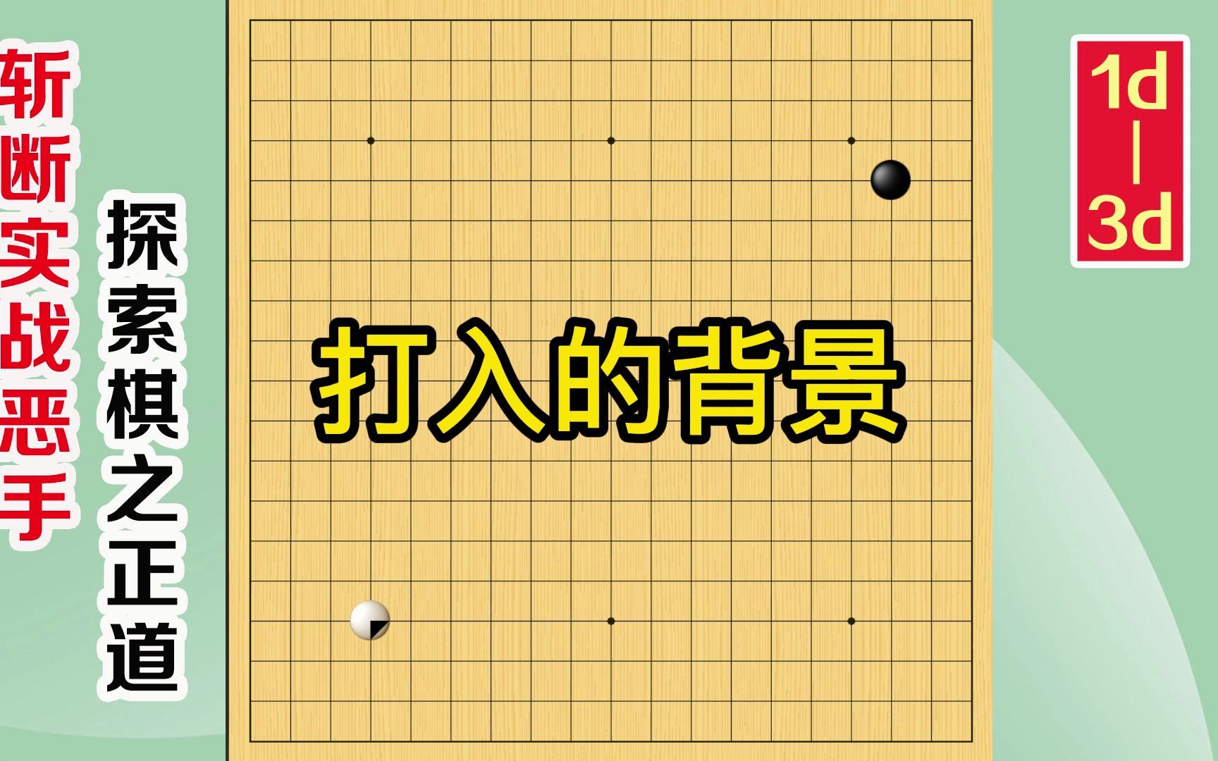 围棋实战解说,级位、段位涨棋捷径:打入的背景哔哩哔哩bilibili