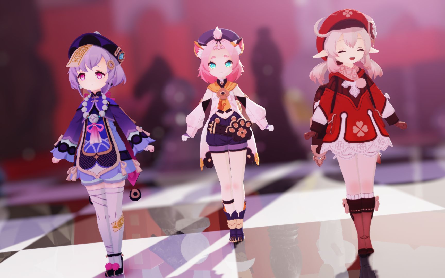 【原神mmd/pico pico tokyo】三小只我全都想要