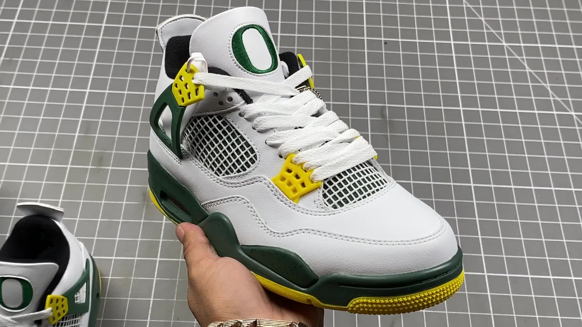 airjordan4retrooregonduckspitcrew俄勒冈大学aj4乔丹4代aj4乔4
