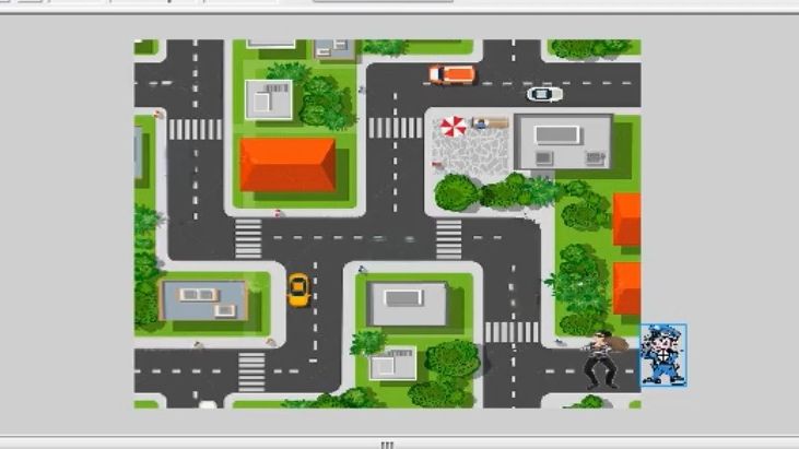 flash遮罩动画实例《警察抓小偷》