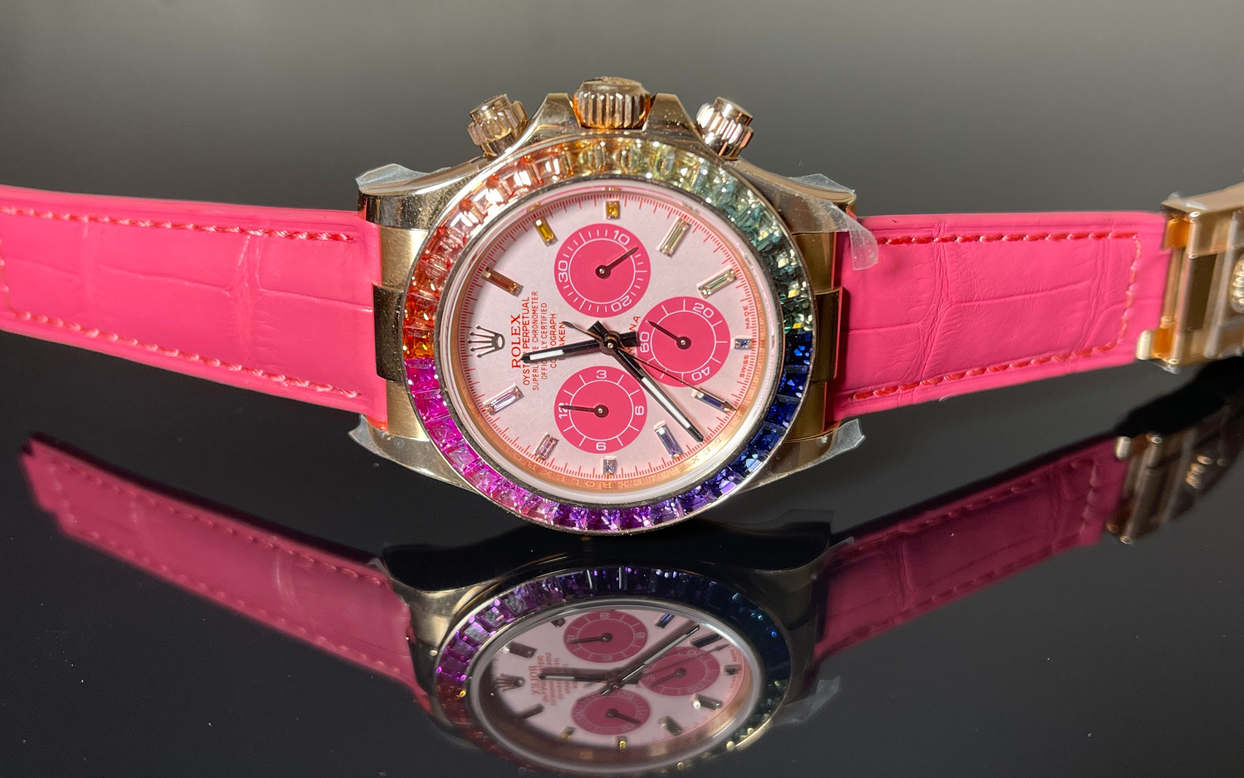 blaken改装劳力士粉色迪通拿,女性专属腕表
