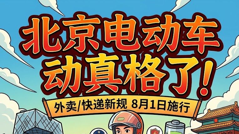 北京给外卖电动车上“户口”了🛵