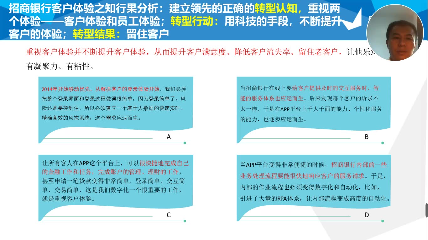 BLM银行数字化转型第22讲招商银行客户体验之知行果分析哔哩哔哩bilibili