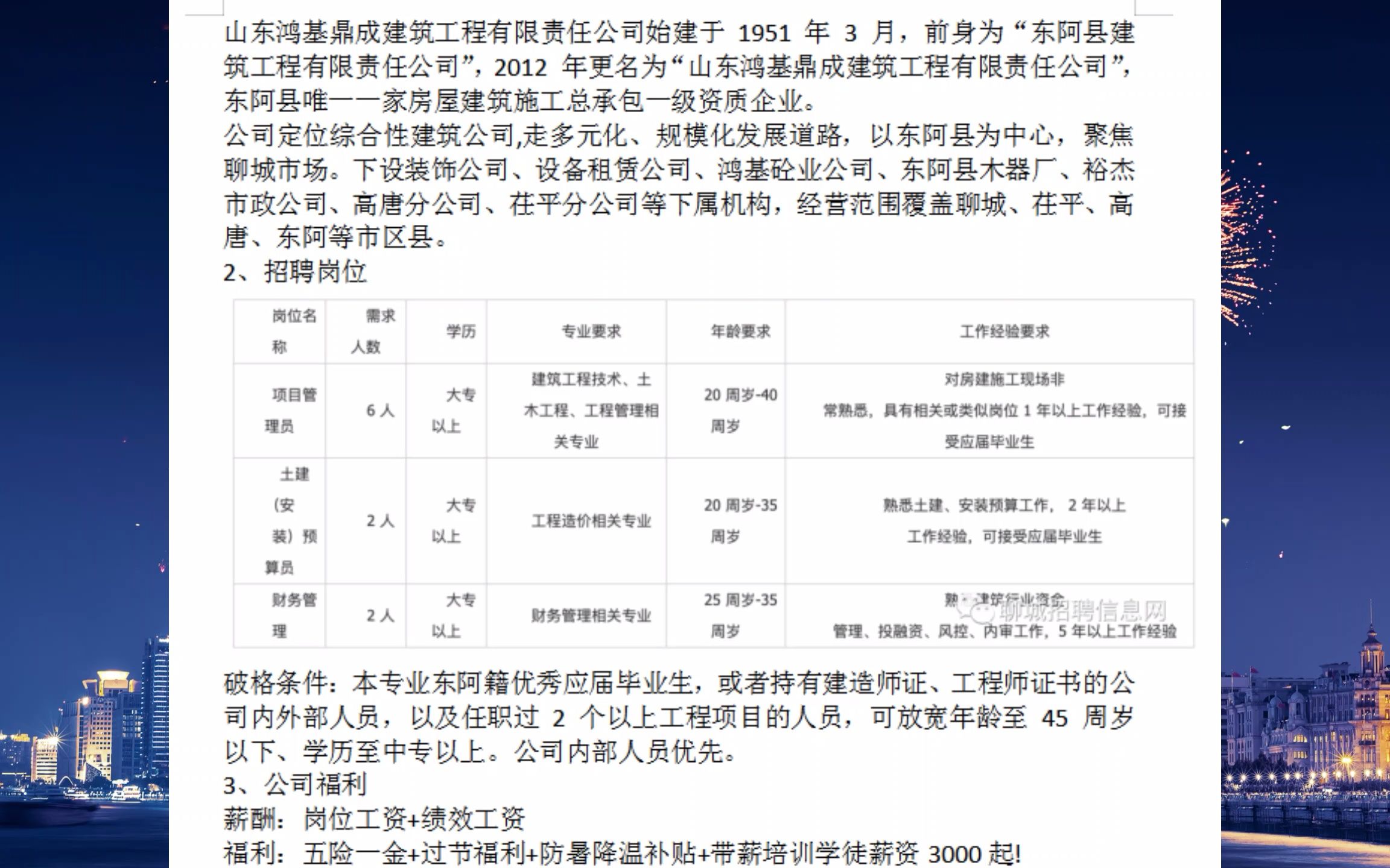 包住+包住!聊城这家国企招聘啦!五险一金哔哩哔哩bilibili