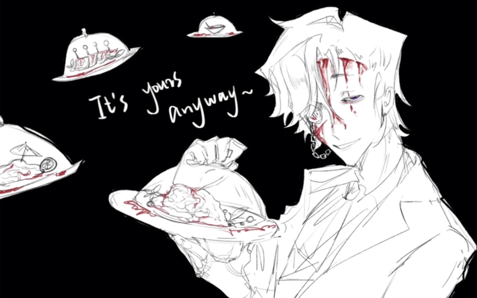 【奥尔菲斯单人向手书/微g向】misery meat |希望你饿了(视频红色为