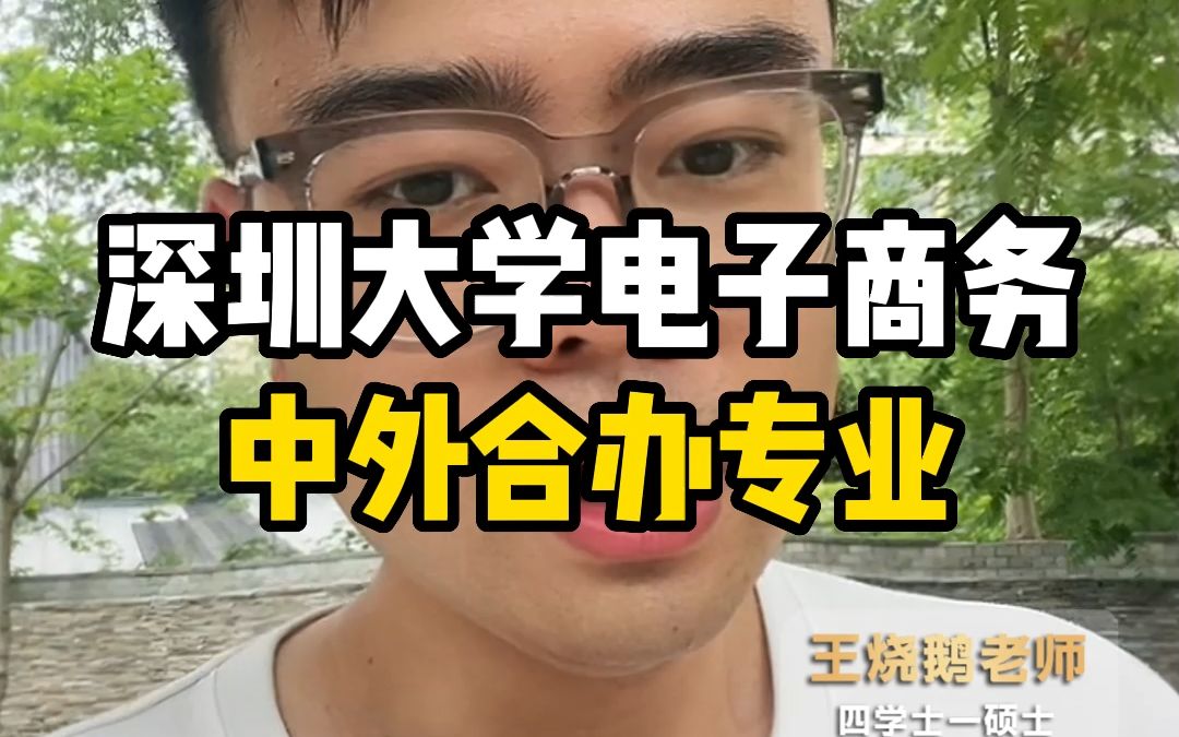 深圳大学电子商务中外合办专业哔哩哔哩bilibili