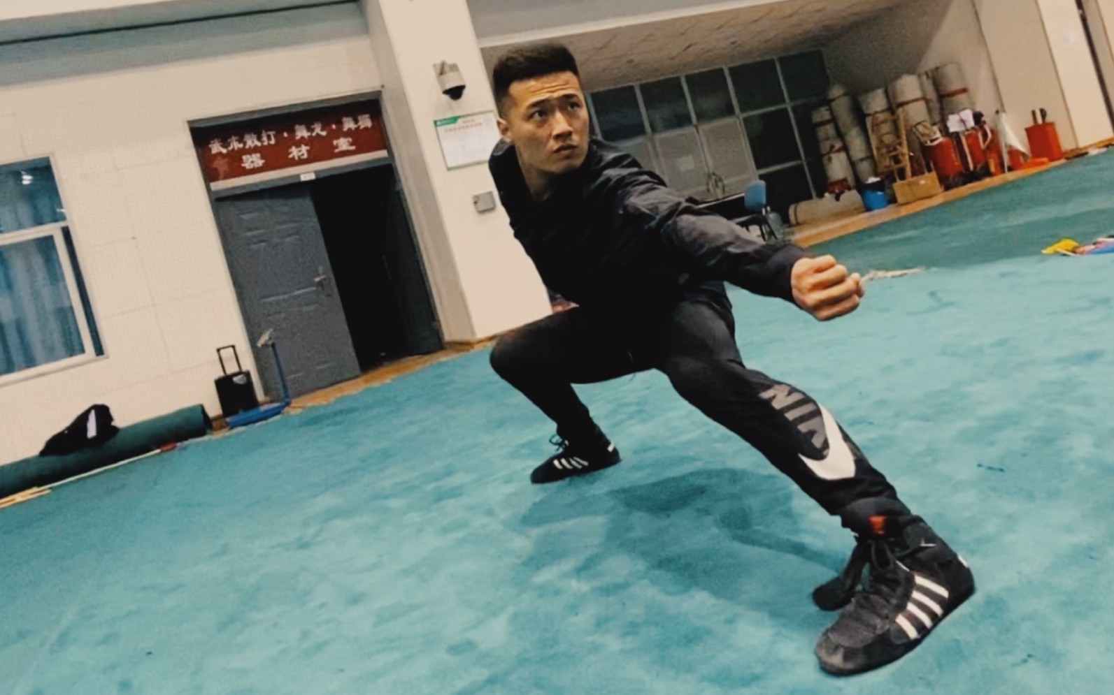 八极拳大架—动似山飞