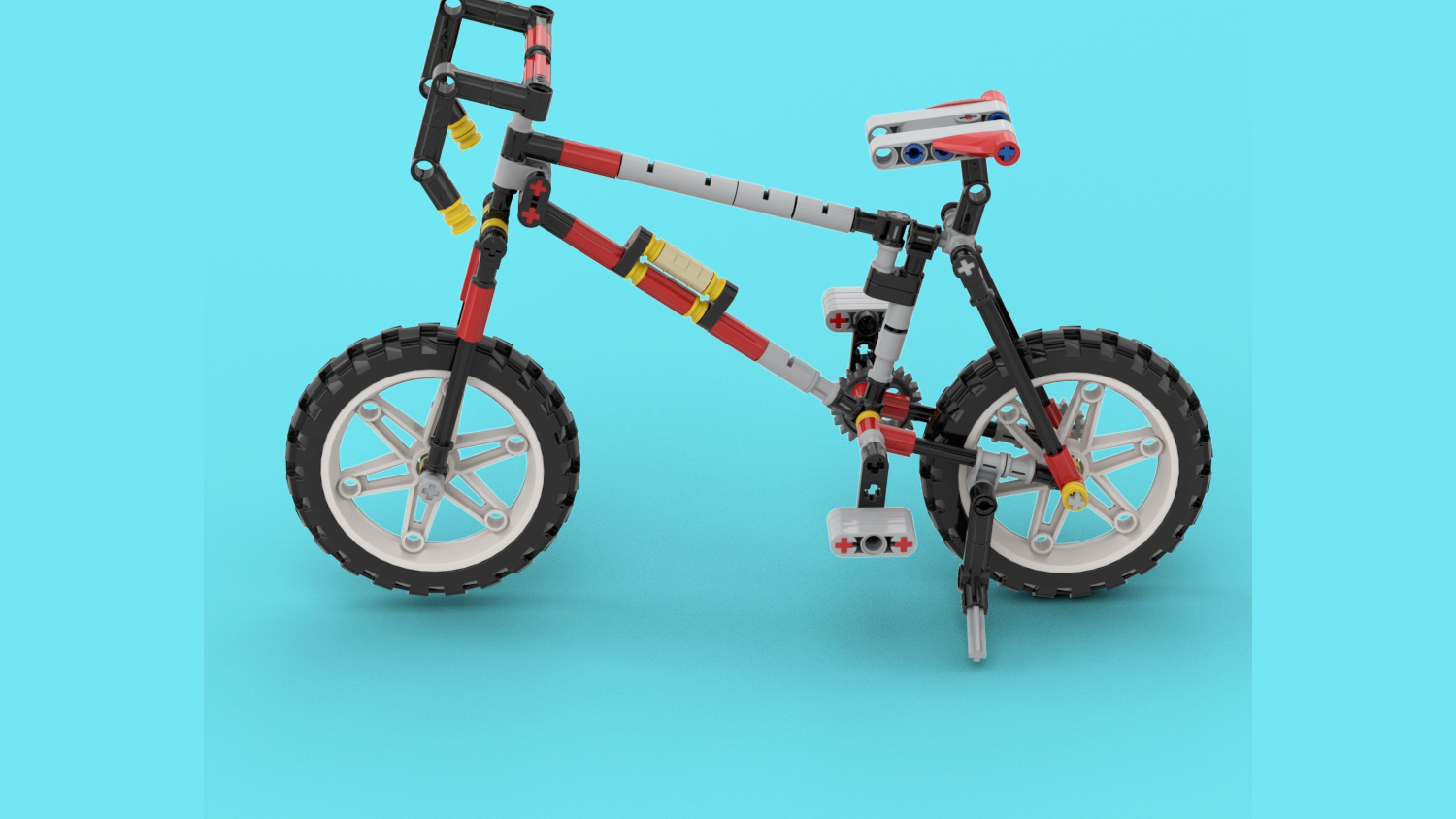 乐高小颗粒自行车