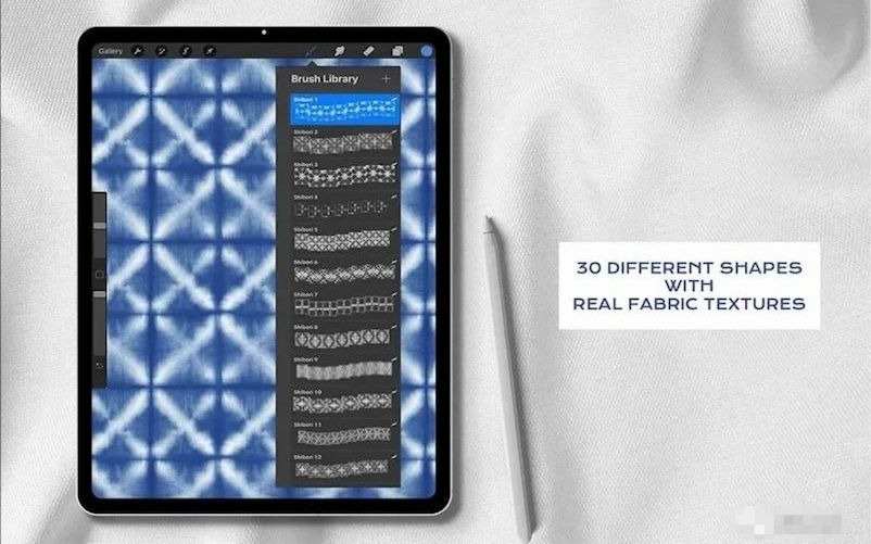 扎染效果的Procreate笔刷和图案风格素材哔哩哔哩bilibili