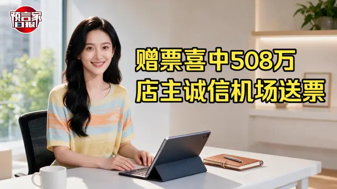 赠票喜中508万 店主诚信机场送票