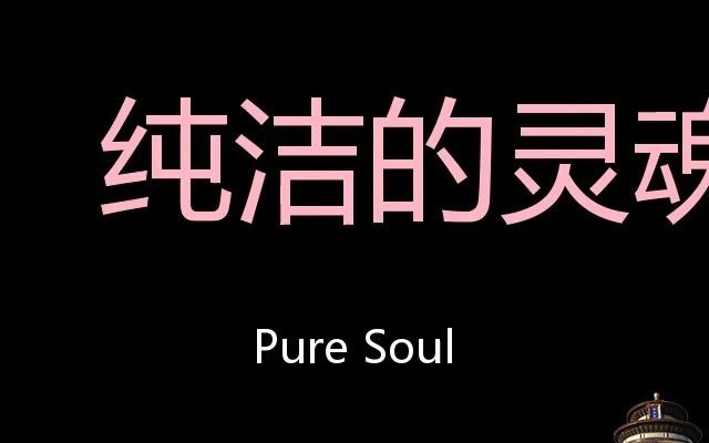 纯洁的灵魂 chinese pronunciation pure soul
