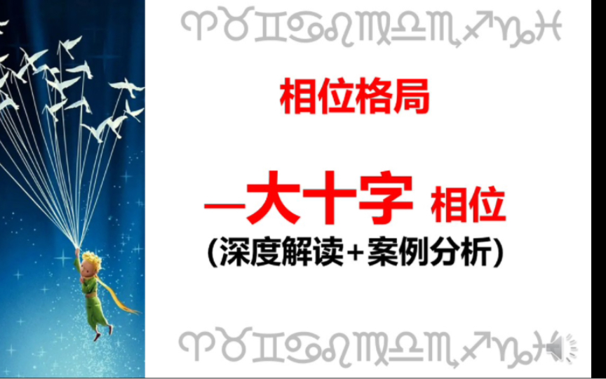 【星盘中大十字格局】相位分析(全网最干货)哔哩哔哩bilibili