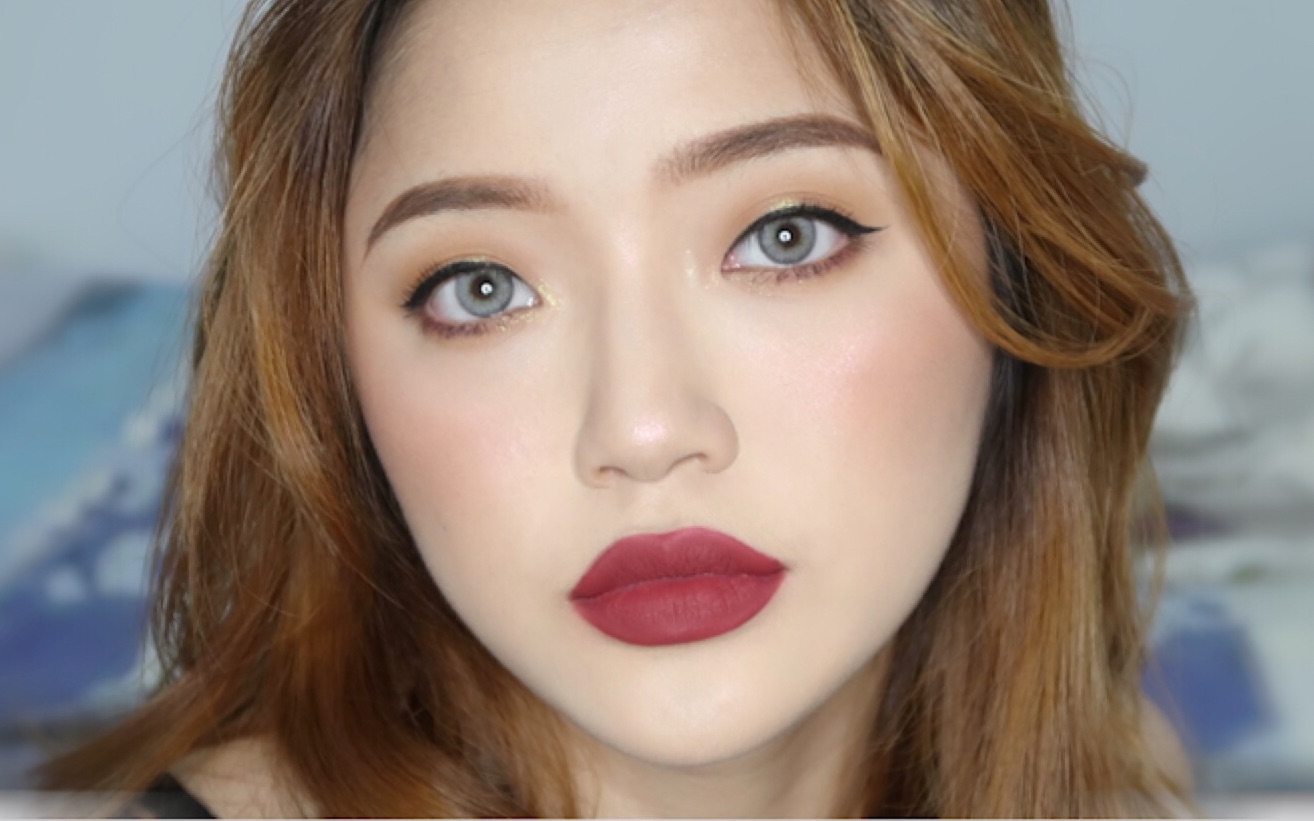 鱼干精致冷感欧美妆成熟的秋冬风格妆容