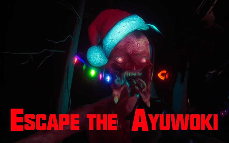 [图]《Escape the Ayuwoki》全流程!最新版本,超难超吓人恐怖游戏!!逃离Ayuwoki