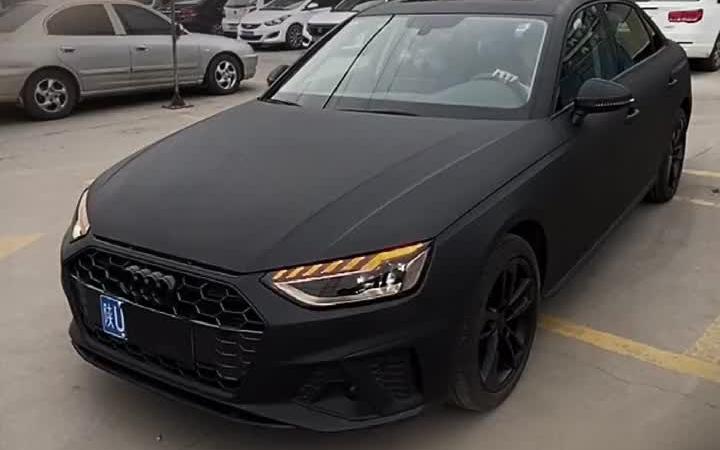 奥迪a4l全车磨砂黑武士风格!帅吗?