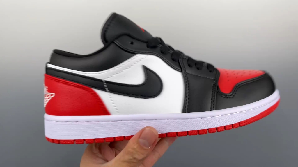 air jordan 1 low 黑红脚趾aj1乔1低帮休闲板鞋 同步官方配色
