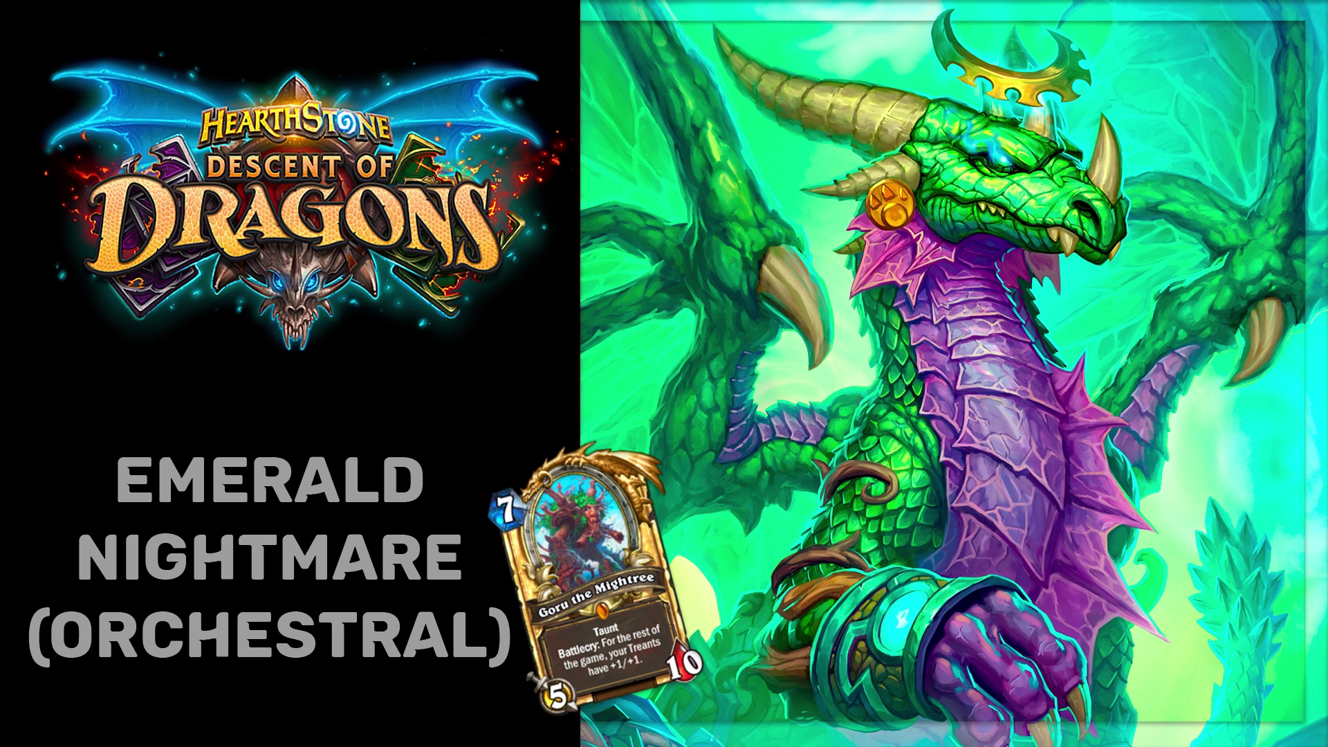 【炉石传说】觉醒巨龙伊瑟拉与强力巨树格鲁出场音乐完整版