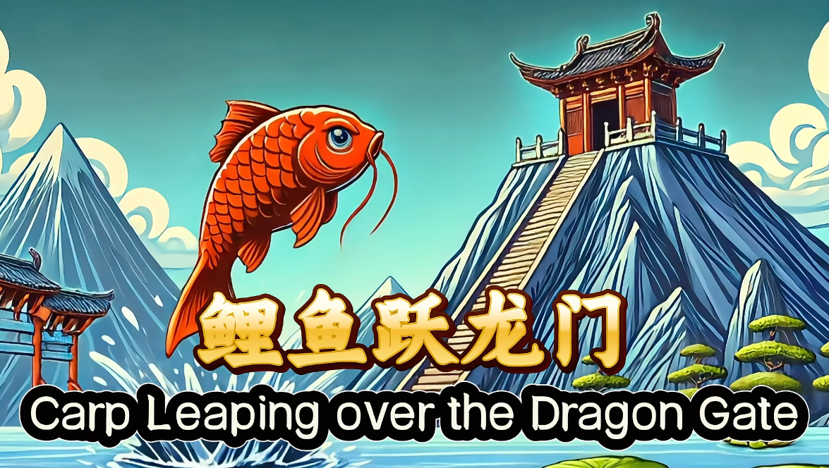 鲤鱼跃龙门,用英语讲中国故事,英语演讲