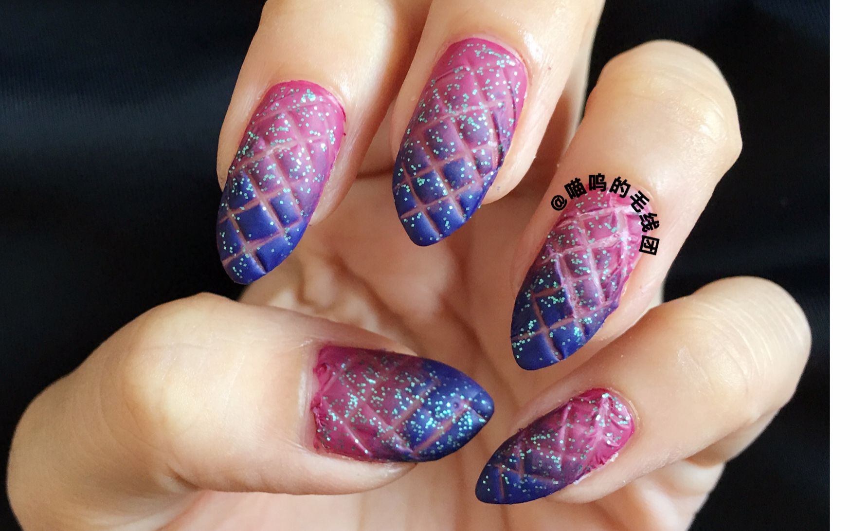 [喵呜美甲]紫色鳞片