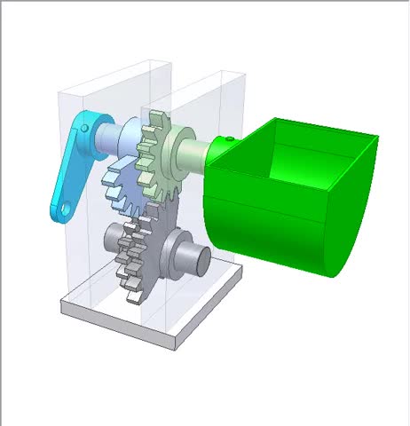 摆动机构1齿轮传动增加摆动角欢迎分享欢迎白嫖