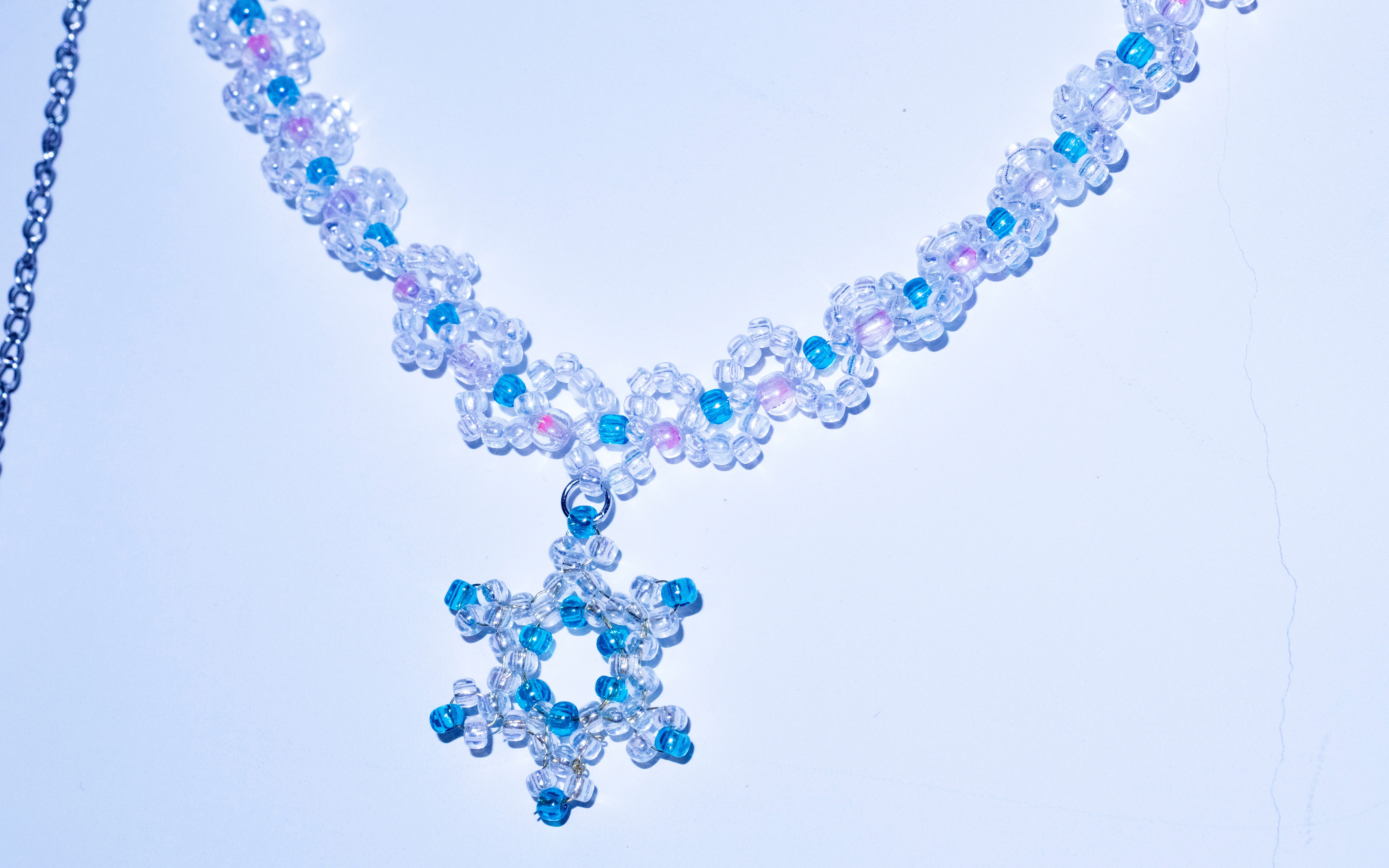 冬奥雪花「米珠」「串珠」超级优雅雪花制作过程diy/有分解动画参考