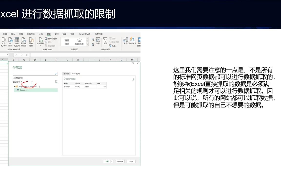 PowerQuery数据处理课程Excel 网页的抓取  抖音哔哩哔哩bilibili