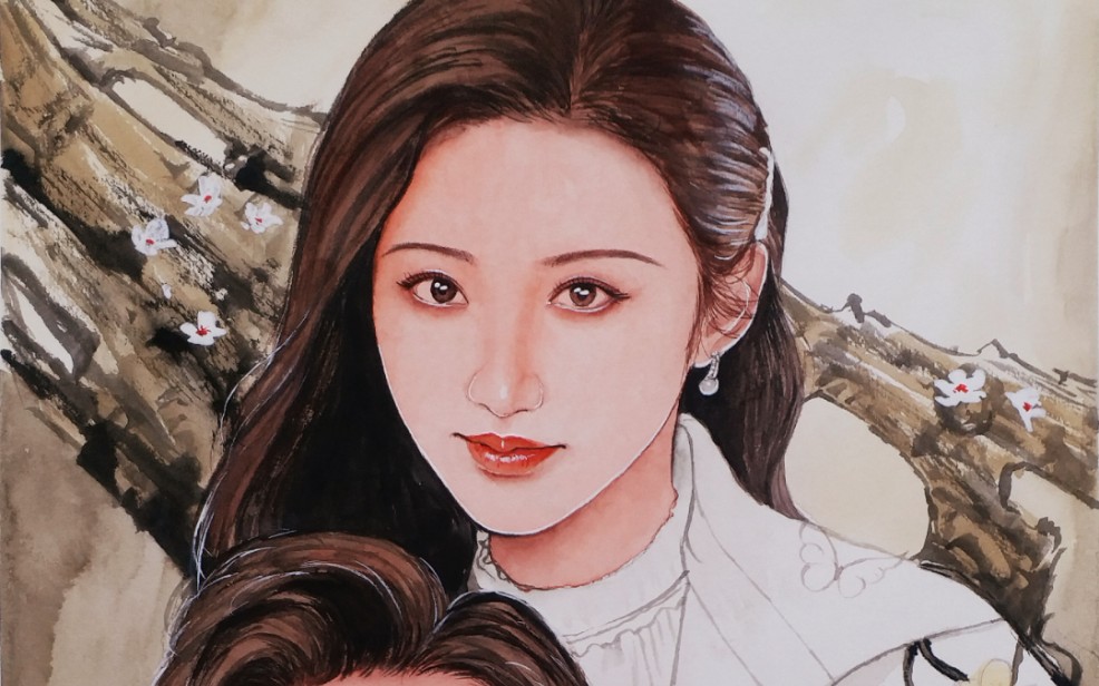 【司藤】水彩人物,司藤太好看了,期待大结局.