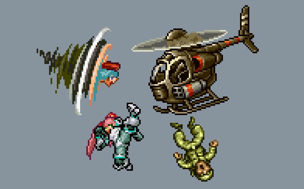 合金弹头同人动作游戏 metal slug attack:project l 开发日志21.4.23