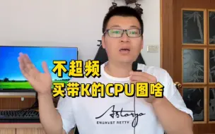 Download Video: 不超频玩家买带K的CPU到底图个啥？