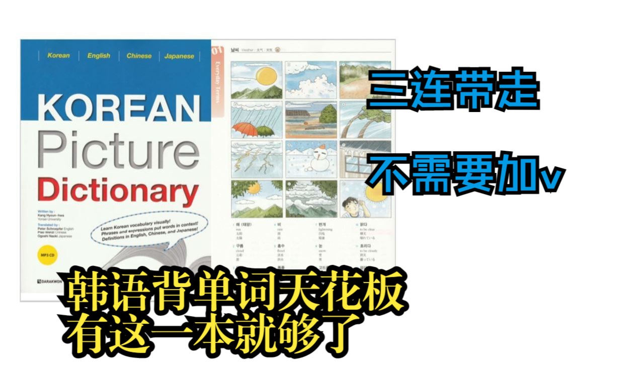 [图]Korean picture dictionary韩语图片词典，韩语背单词的天花板，有这一本就够了，延世韩国语，延世韩国语练习册，标准韩国语，快乐韩国语