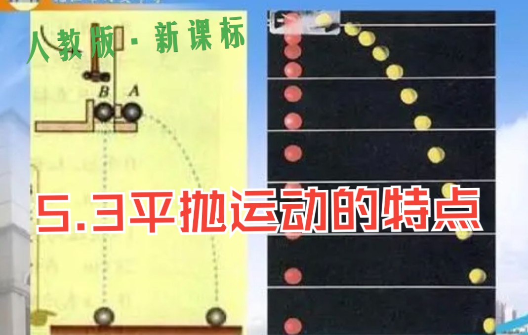 5.3【抛体运动ⷥ𙳦Š›运动】宋公雷物理课堂 必修二哔哩哔哩bilibili