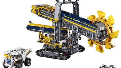 乐高LEGO 42055 科技机械组大型斗轮挖掘机2016速拼评测_哔哩哔哩_bilibili