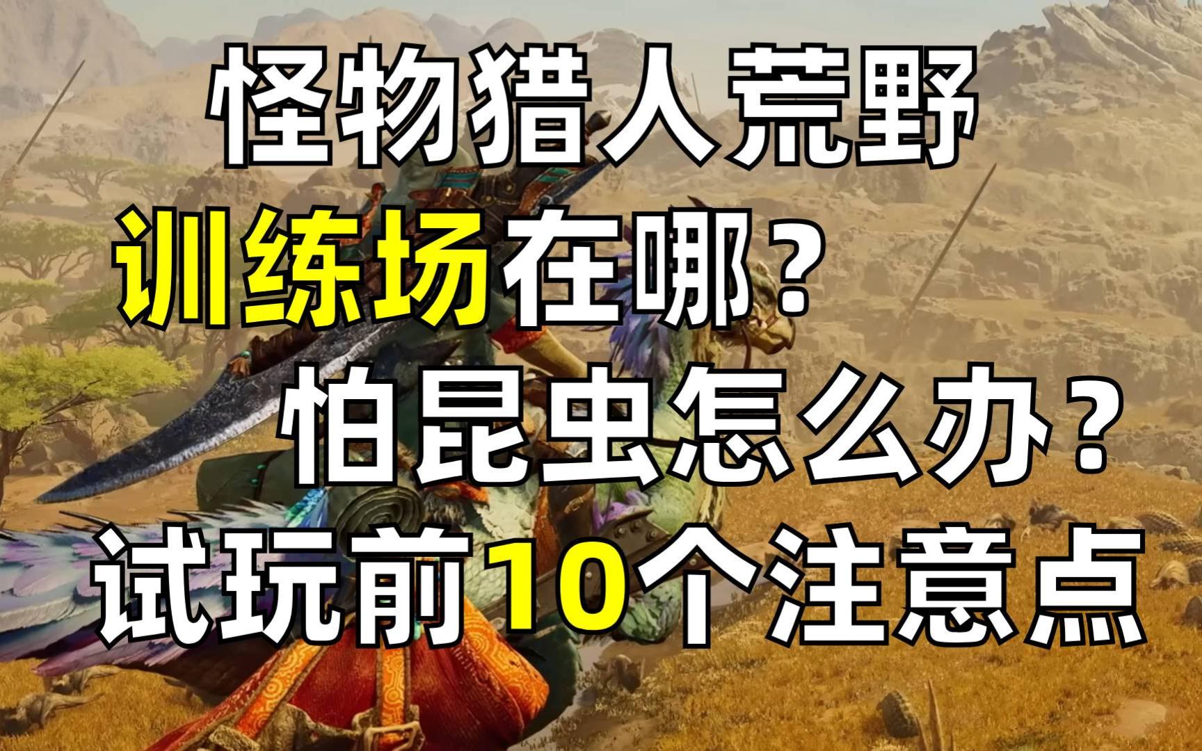 【怪物猎人荒野】全平台公测试玩前要知道的10件事(训练场位置,解决网络无法连接等)哔哩哔哩bilibili