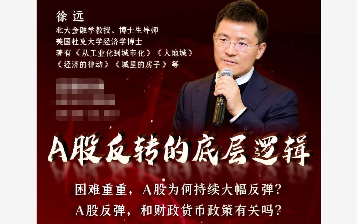 北京大学徐远教授:股市反转的底层逻辑及未来结构性机会在哪里?哔哩哔哩bilibili