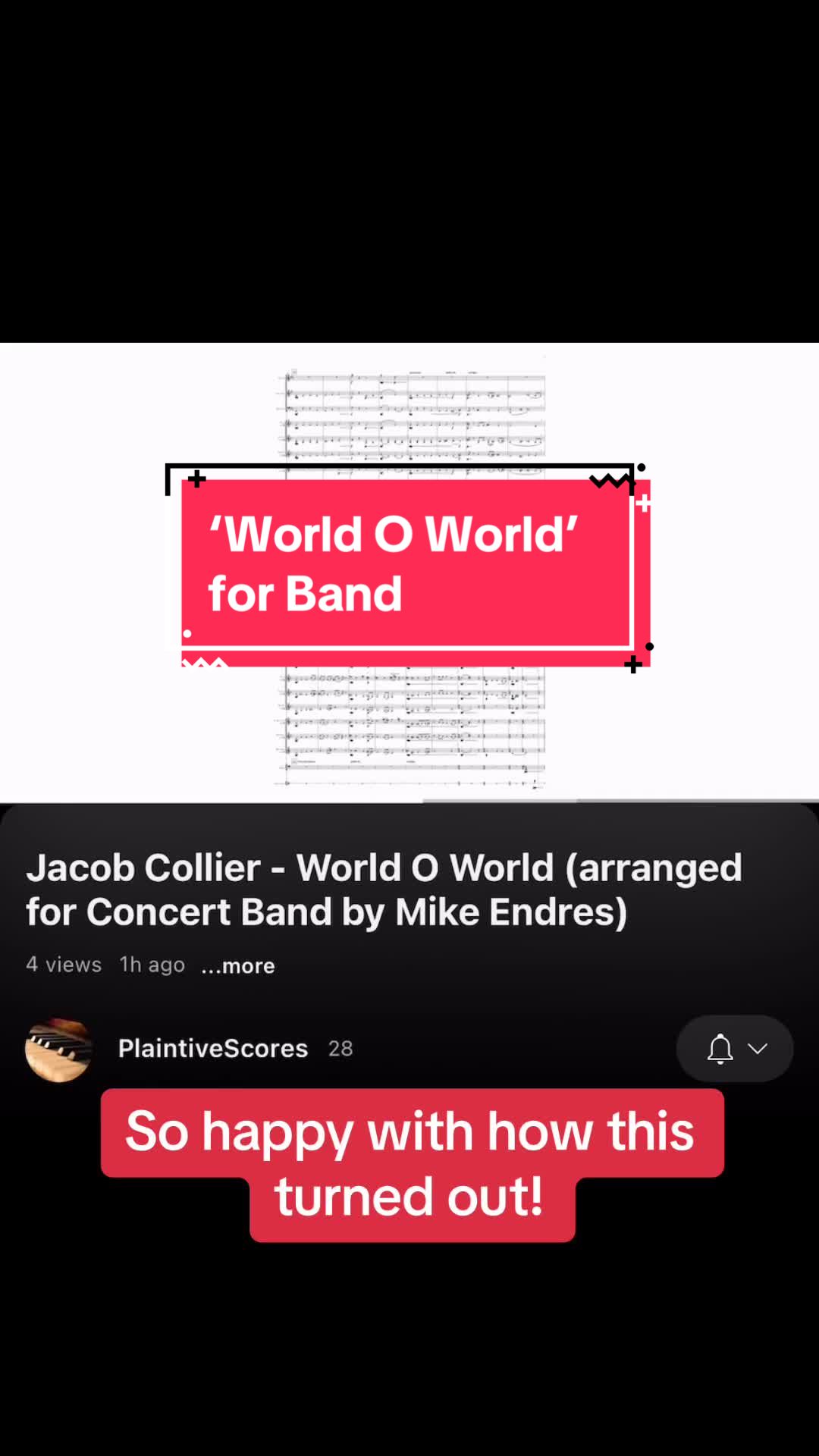 jacob collier我为world o world做了一个乐队转录,我爱上了这些和声