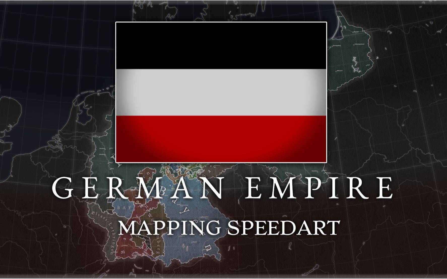 德意志帝国 - 地图绘画过程